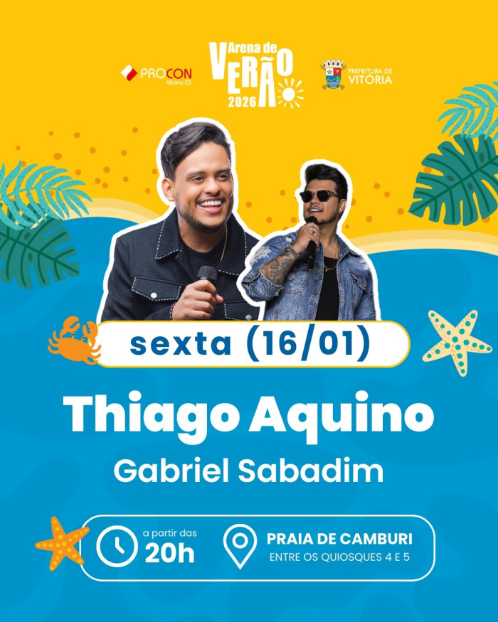 Arena de Verão 2026 dia 16 de janeiro