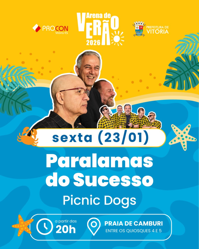 Arena de Verão 2026 - Paralamas do Sucesso e Picnic Dogs