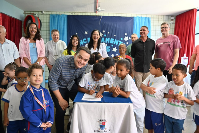 Ordem de Serviço para execução das obras de reforma geral do CMEI Dom João Batista da Motta e Albuqu