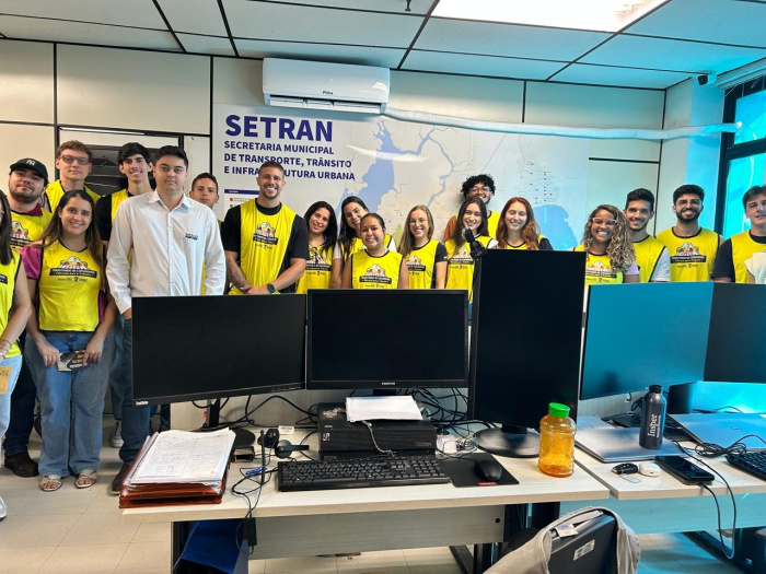 Estudantes de Engenharia conhecem na prática os pilares da gestão do trânsito em Vitória