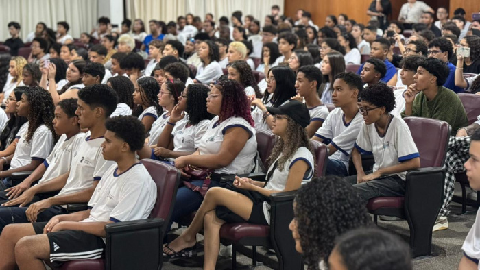 Aula inaufural do Pré-Ifes no auditório da PMV