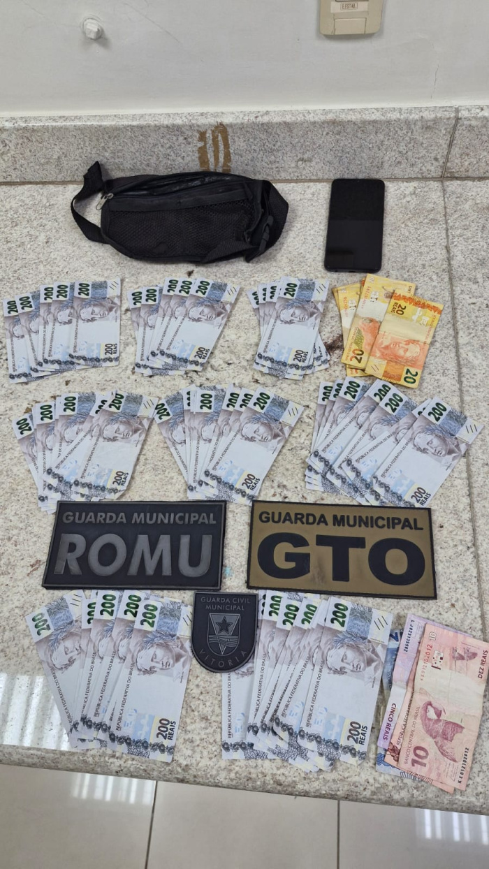 Guarda de Vitória apreende mais de R$ 15 mil em notas falsas em Goiabeiras