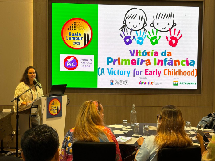 Clarice Imperial representa Vitória no Fórum Mundial sobre Primeira Infância na Malásia