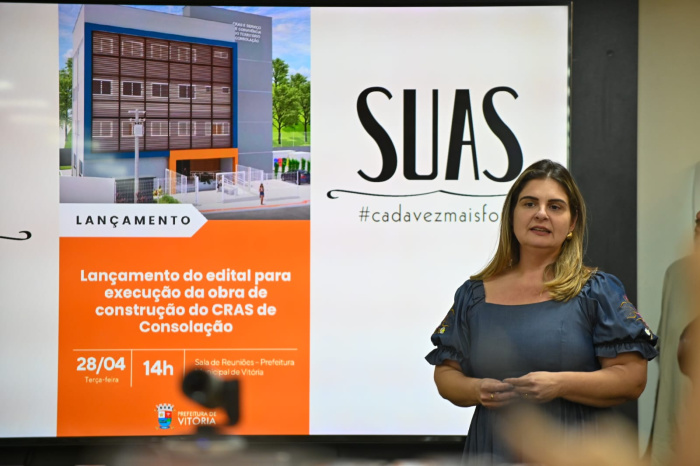 lançamento do edital para construção do Cras e Centro de Convivência no bairro Consolação