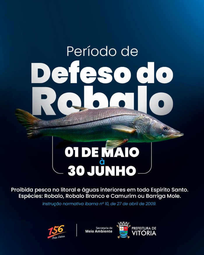 Período de defesa do robalo