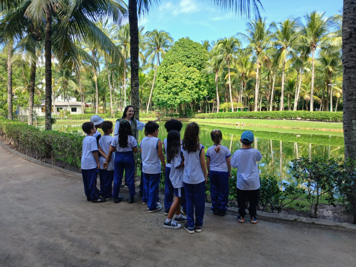 Atividade de educação ambiental no Parque Costeiro