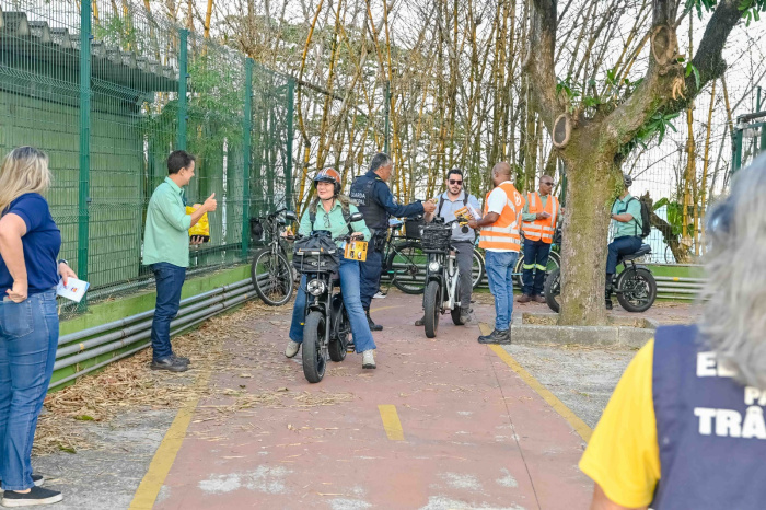 Ação Maio Amarelo: abordagens a funcionários na chegada ao trabalho