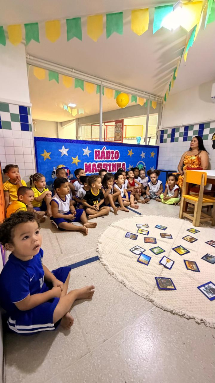 Rádio Massinha, de Cmei do bairro Bela Vista, realiza programação especial com as crianças