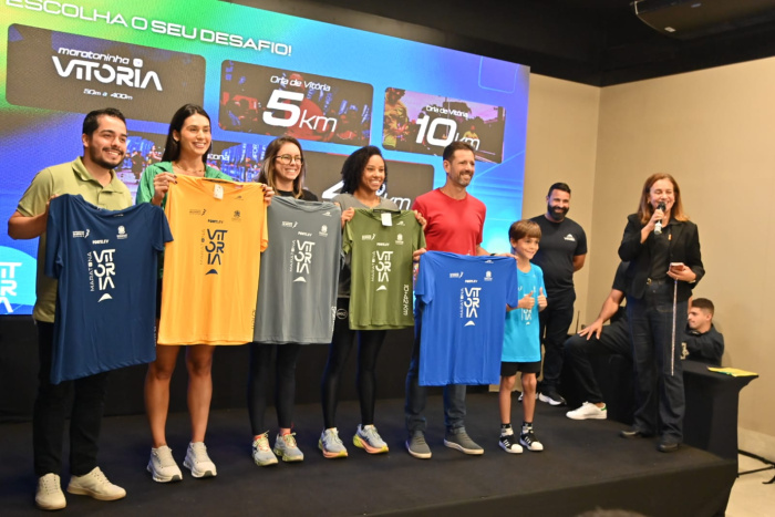 Coletiva de impresa para apresentação da Maratona de Vitória 2026
