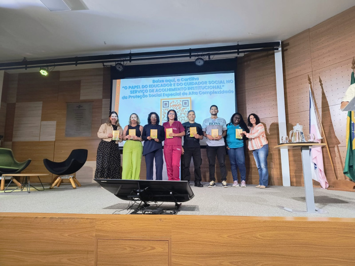 Lançamento da cartilha inédita O Papel do Educador e do Cuidador Social no Serviço de Acolhimento