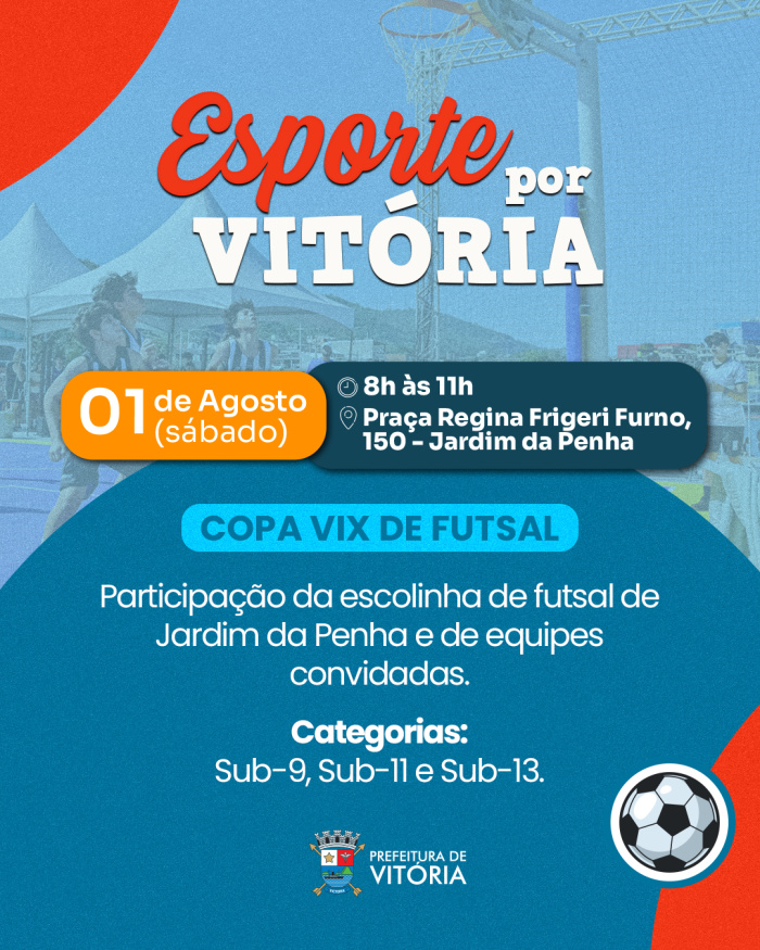 Esporte por Vitória - Programação do sábado (01/08)