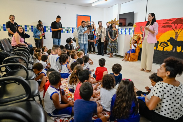 Visita da comitiva de Educação da África do Sul ao Cmei TI Álvaro Fernandes Lima