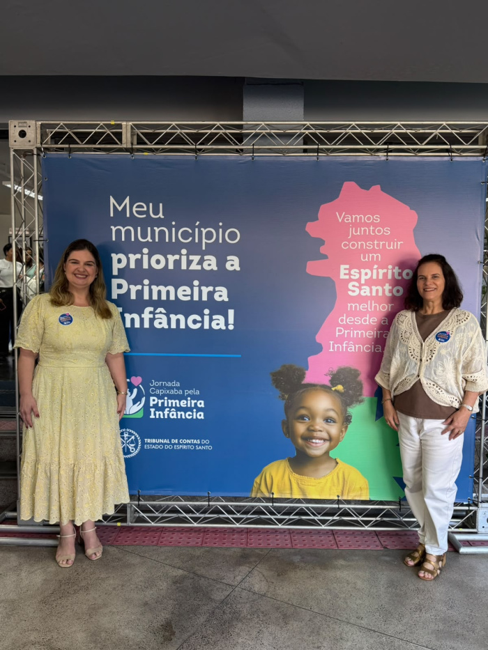 Carla Scardua e Clarice Imperial no Pacto Capixaba pela Primeira Infância
