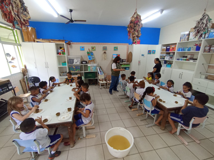 Oficina de panelinhas une cultura capixaba e educação ambiental
