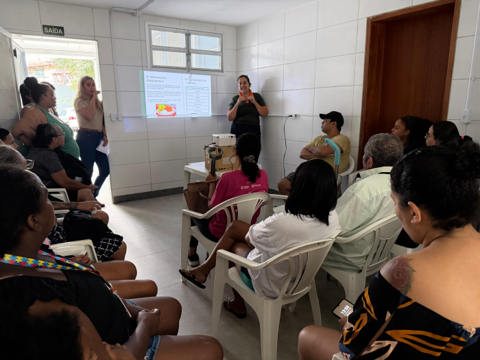 Apresentação sobre o funcionamento da Cozinha Comunitária de São Pedro