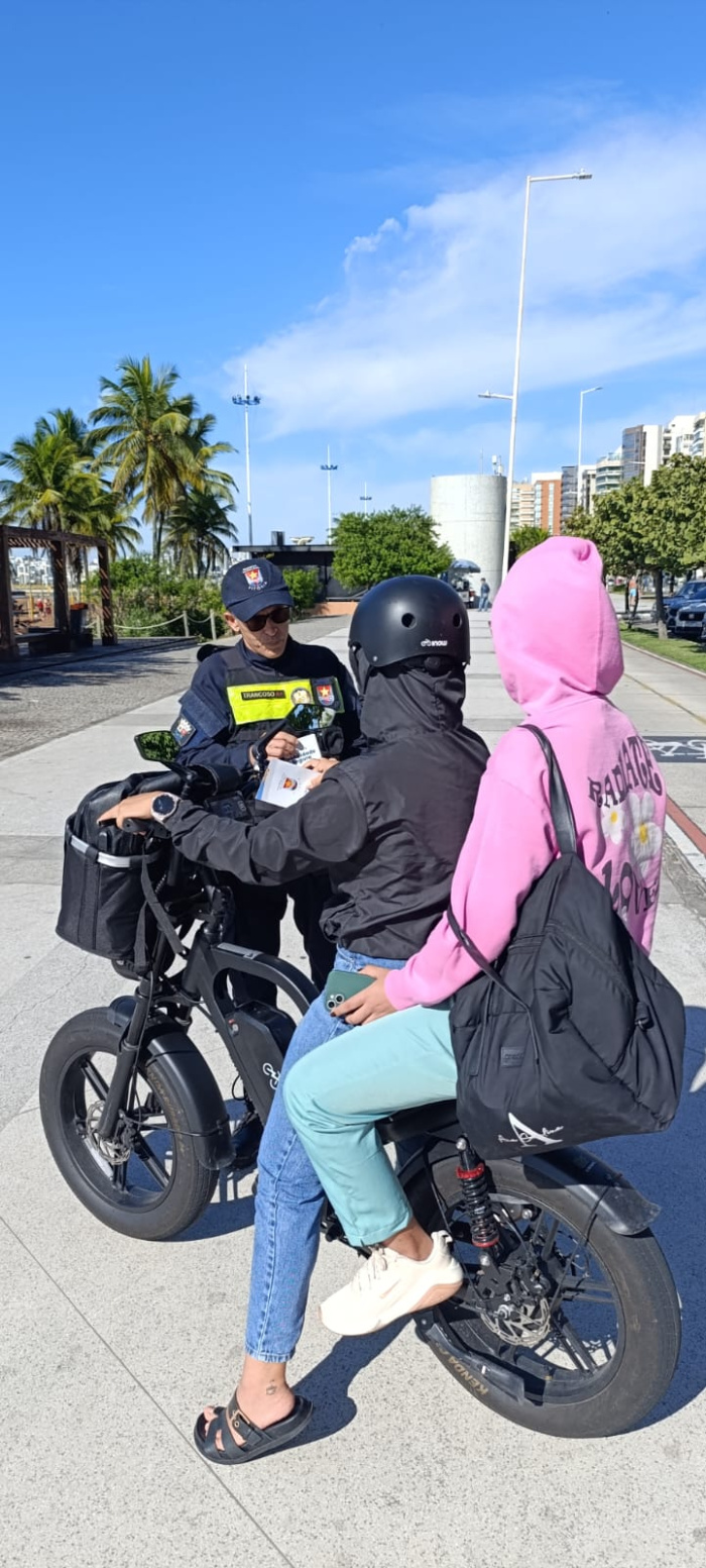Ação educativa bike elétrica