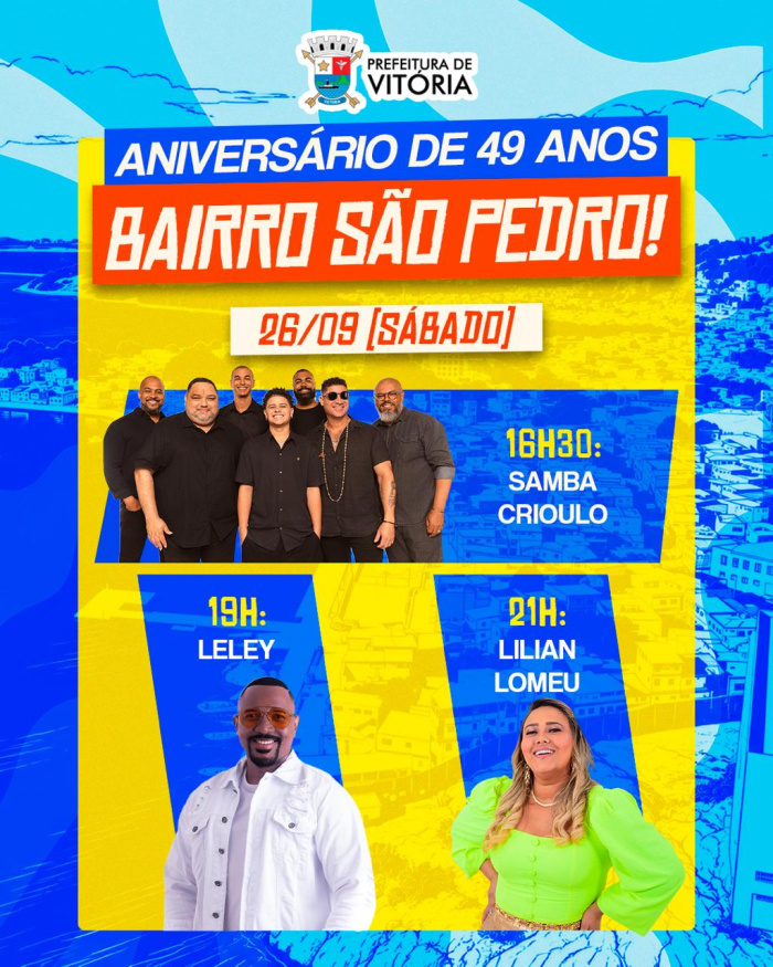 Aniversário de 49 anos de São Pedro terá dois dias de samba, pagode e música na Grande São Pedro