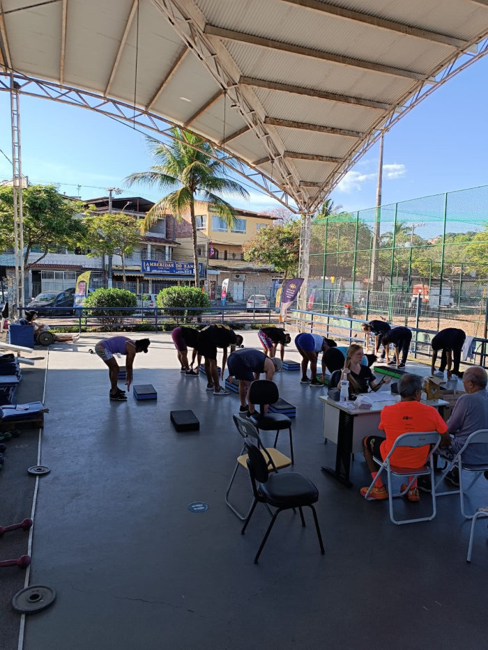 Ação de saúde realizada no dia 21 de setembro na Academia Popular de Santo Antônio