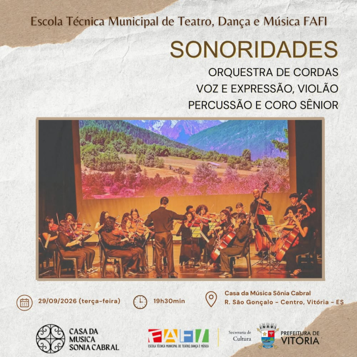 5ª edição do espetáculo “Sonoridades