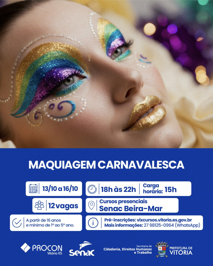 curso maquiagem carnavalesca