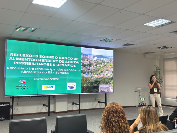 Vitória apresenta ações de combate ao desperdício de alimentos em seminário intermunicipal
